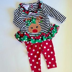 Bonnie Baby 0-3 months Christmas outfit